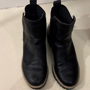 Sleek Black Winter & Rain Boots